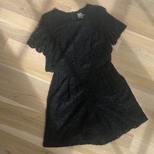 Just... Taylor Black Lace Romper size 2